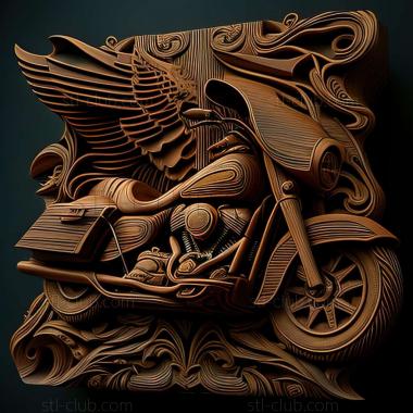 3D мадэль Harley Davidson Street Glide (STL)